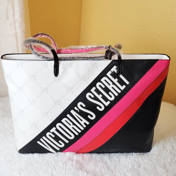 PINK Victoria's Secret Handbags - Luxury Pink Victoria's Secret Logo big Tote bag